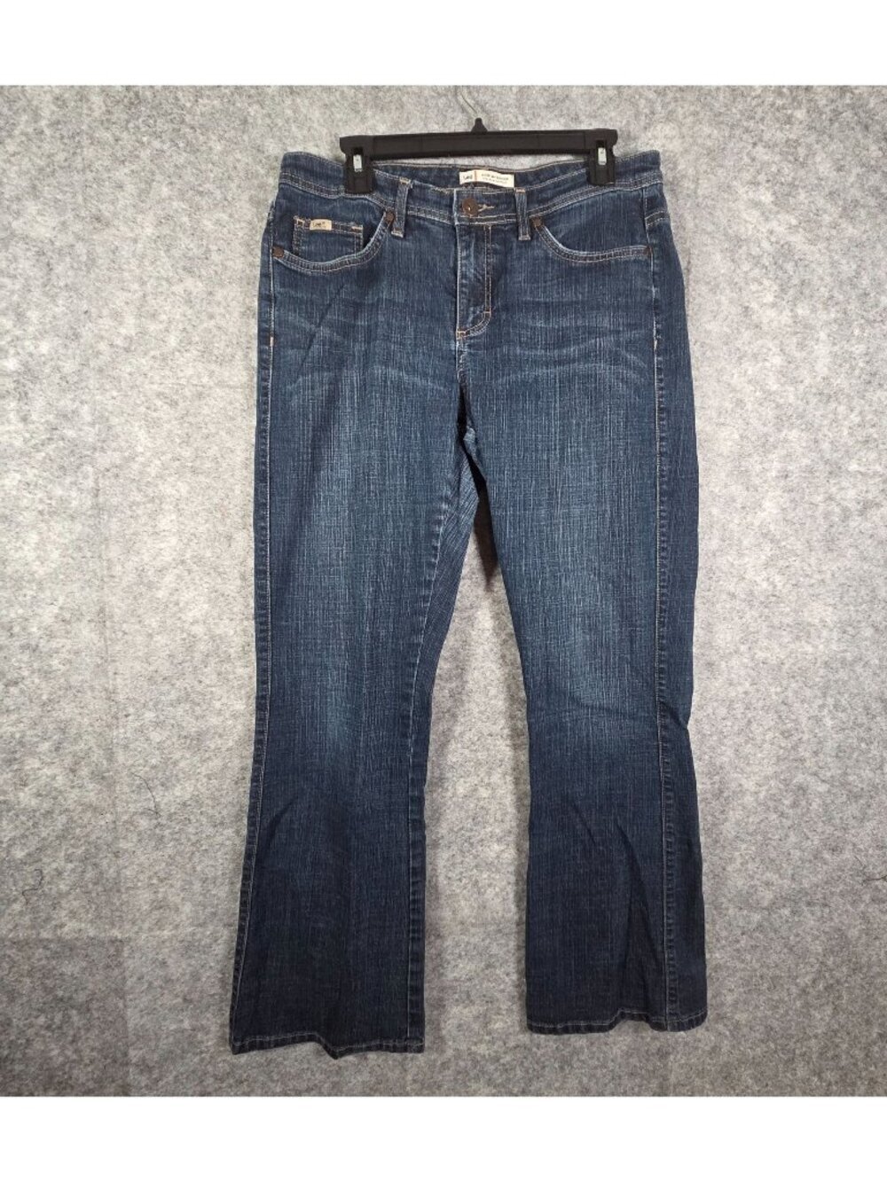 Lee Women's Midrise Bootcut Jeans Blue Size 14 Classic Denim Y2K
